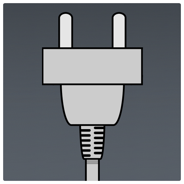 Plug Type E Вилка Тип E Используется во Франции, Бельгии, Словакии, Чехия, Литва, Польша